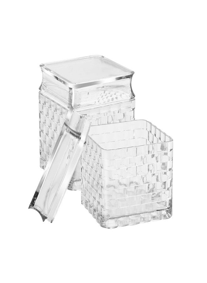 جايبي بلس مجموعة جاي بي بلس كريستا 2 من علب الفواكه المجففة محكمة الإغلاق مع صينية | تصميم فريد، علبة طعام جافة بلاستيكية شفافة مانعة للتسرب | عبوة هدايا ديوالي | 500 مل، شفافة - Image 5